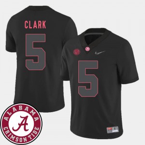 #5 College Football Black Ronnie Clark Alabama Jersey Men 2018 SEC Patch