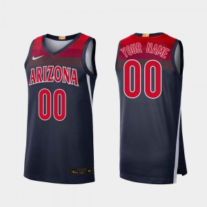 #00 Arizona Custom Jerseys Navy Limited For Men College Basketball