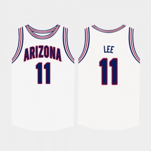 #11 White College Basketball Ira Lee Arizona Jersey Mens