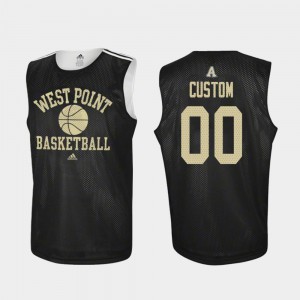 For Men Army Customized Jersey Black #00 College Basketball Practice