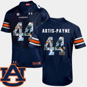 #44 Football For Men Navy Pictorial Fashion Cameron Artis-Payne Auburn Jersey