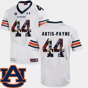#44 Cameron Artis-Payne Auburn Jersey Football White For Men's Pictorial Fashion