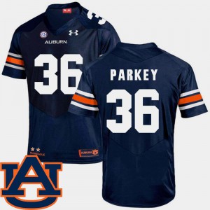 Navy Mens Cody Parkey Auburn Jersey #36 College Football SEC Patch Replica