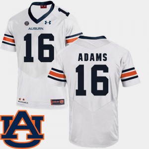 Devin Adams Auburn Jersey #16 SEC Patch Replica White Men College Football