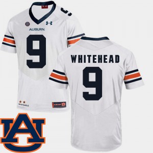 Jermaine Whitehead Auburn Jersey #9 College Football White SEC Patch Replica For Men's
