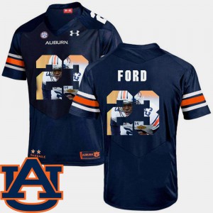 #23 Navy Pictorial Fashion Football Rudy Ford Auburn Jersey For Men