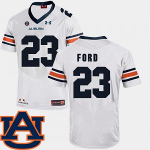 For Men's #23 SEC Patch Replica College Football White Rudy Ford Auburn Jersey