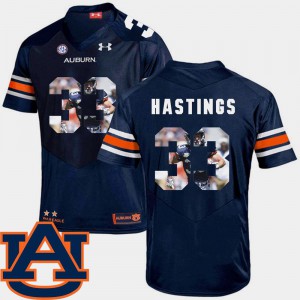 Pictorial Fashion #33 Mens Will Hastings Auburn Jersey Football Navy