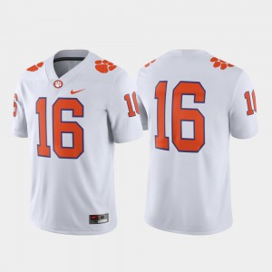 Clemson Jersey For Men #16 White Game College Football
