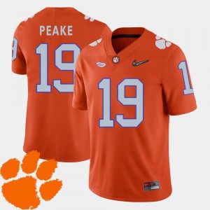2018 ACC Orange College Football For Men Charone Peake Clemson Jersey #19