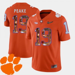 Pictorial Fashion #19 Football Charone Peake Clemson Jersey For Men's Orange