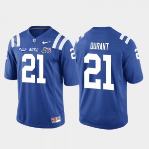 #21 2018 Independence Bowl Mataeo Durant Duke Jersey College Football Game Mens Royal