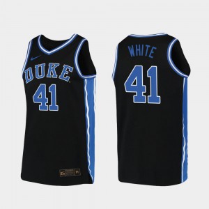 #41 2019-20 College Basketball Jack White Duke Jersey Black For Men Replica