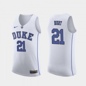 Replica Men Matthew Hurt Duke Jersey College Basketball #21 White
