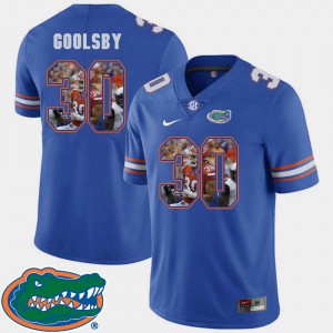 Football Royal DeAndre Goolsby Gators Jersey #30 For Men's Pictorial Fashion