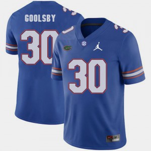 Jordan Brand For Men's Replica 2018 Game Royal DeAndre Goolsby Gators Jersey #30
