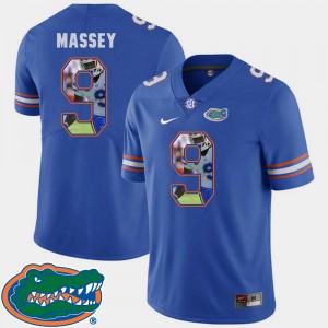 #9 Royal Mens Dre Massey Gators Jersey Pictorial Fashion Football