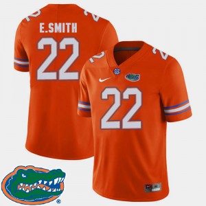 Orange #22 E.Smith Gators Jersey College Football 2018 SEC Men's