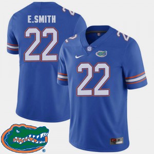 For Men's E.Smith Gators Jersey #22 College Football Royal 2018 SEC