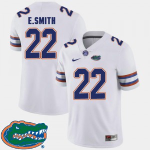 #22 College Football E.Smith Gators Jersey 2018 SEC White Men