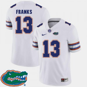 #13 2018 SEC For Men's College Football Feleipe Franks Gators Jersey White