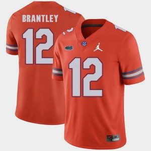 John Brantley Gators Jersey Replica 2018 Game Orange Jordan Brand For Men's #12