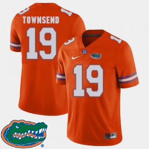 #19 2018 SEC College Football Orange For Men Johnny Townsend Gators Jersey