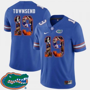 Johnny Townsend Gators Jersey Pictorial Fashion Football Royal #19 For Men's