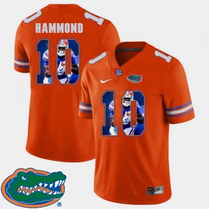 #10 Josh Hammond Gators Jersey Orange Pictorial Fashion Men Football