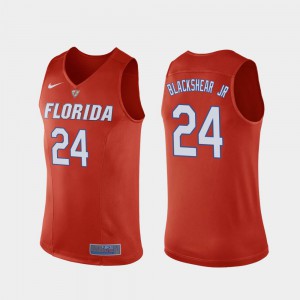 Replica Kerry Blackshear Jr. Gators Jersey Men's Orange #24 College Basketball