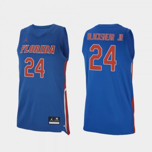 #24 For Men's Royal Replica Kerry Blackshear Jr. Gators Jersey College Basketball