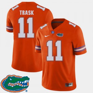 Orange #11 Kyle Trask Gators Jersey 2018 SEC College Football Men
