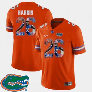#26 For Men's Football Orange Marcell Harris Gators Jersey Pictorial Fashion