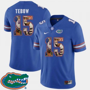 For Men's #15 Football Royal Tim Tebow Gators Jersey Pictorial Fashion