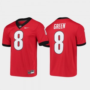 Alumni Player College Football Red Game Mens #8 A.J. Green UGA Jersey