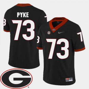 2018 SEC Patch Greg Pyke UGA Jersey #73 College Football Mens Black