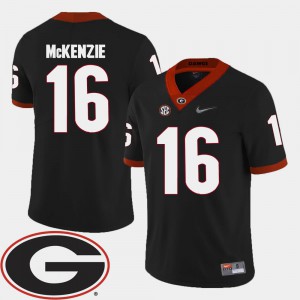 For Men 2018 SEC Patch College Football #16 Isaiah McKenzie UGA Jersey Black