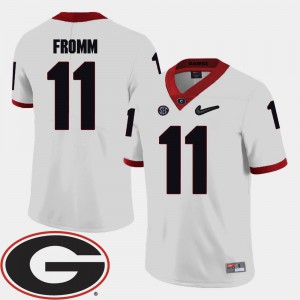 Jake Fromm UGA Jersey Men White 2018 SEC Patch College Football #11