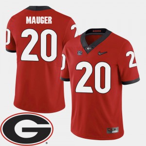 Quincy Mauger UGA Jersey Men 2018 SEC Patch Red College Football #20