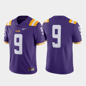 For Men's College Football Purple #9 LSU Jersey Limited