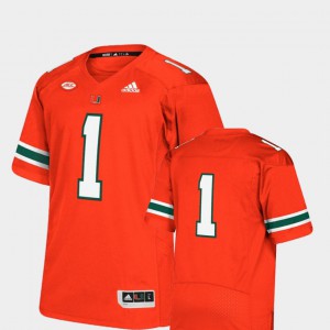 #1 College Football Orange Premier Men Miami Jersey