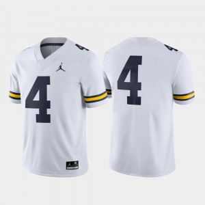 White College Football Michigan Jersey Game #4 For Men's