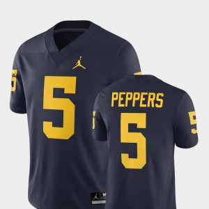 Navy Player Alumni Football Game #5 Jabrill Peppers Michigan Jersey For Men's