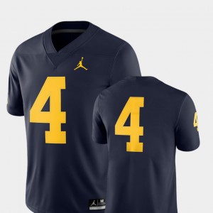 #4 Michigan Jersey For Men 2018 Game College Football Navy