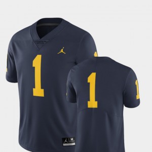 College Football For Men #1 Limited Michigan Jersey Navy