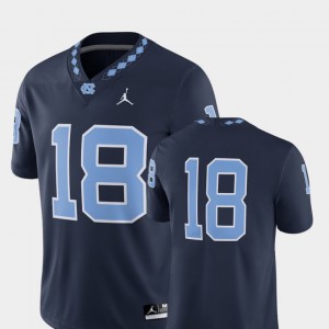 College Football For Men's UNC Jersey 2018 Game Navy #18