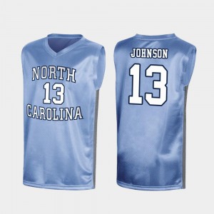 Royal #13 March Madness Men's Special College Basketball Cameron Johnson UNC Jersey