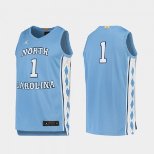 Men's College Basketball Carolina Blue Limited UNC Jersey #1