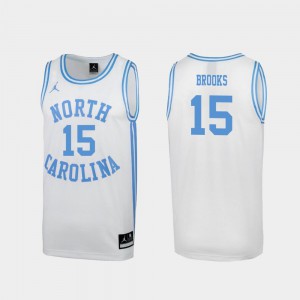 #15 For Men's March Madness White Special College Basketball Garrison Brooks UNC Jersey