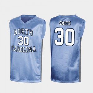 Royal Men K.J. Smith UNC Jersey #30 March Madness Special College Basketball
